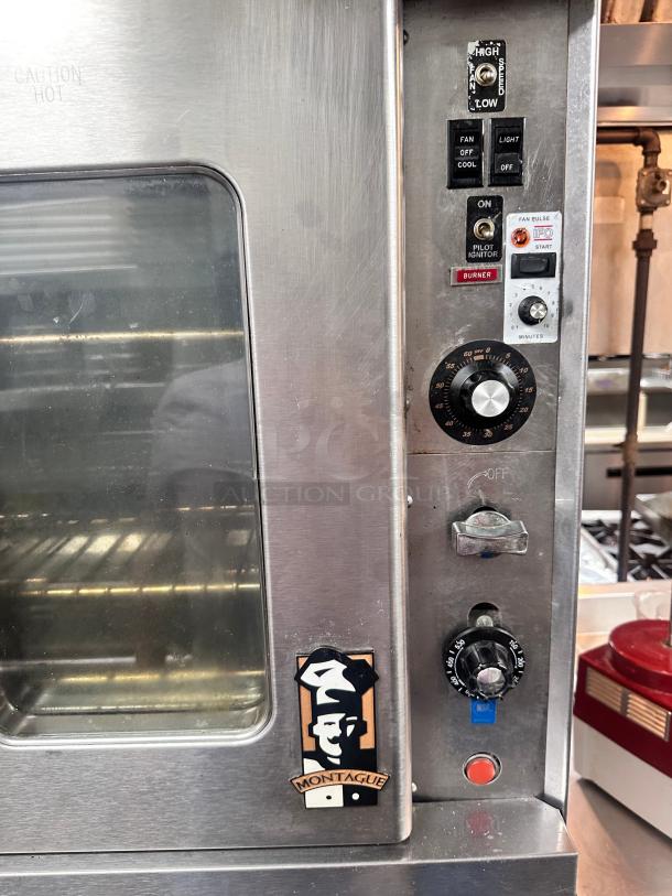 Clean Montague  2-115A Vectaire Convection Oven Gas Double-deck Tested and Working! - Image 9 of 13
