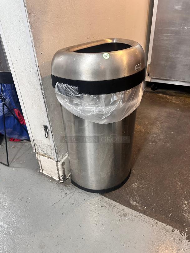 Clean Simplehuman Stainless Steel Trash Can - Image 1 of 5