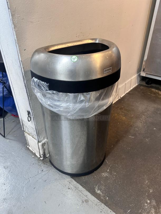 Clean Simplehuman Stainless Steel Trash Can - Image 2 of 5