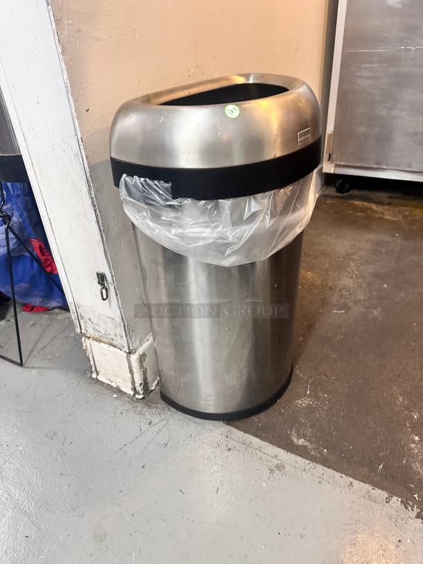 Clean Simplehuman Stainless Steel Trash Can - Image 4 of 5