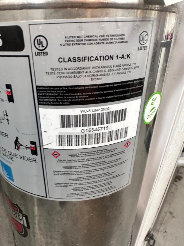 Silver Fire Extinguisher - Image 5 of 5
