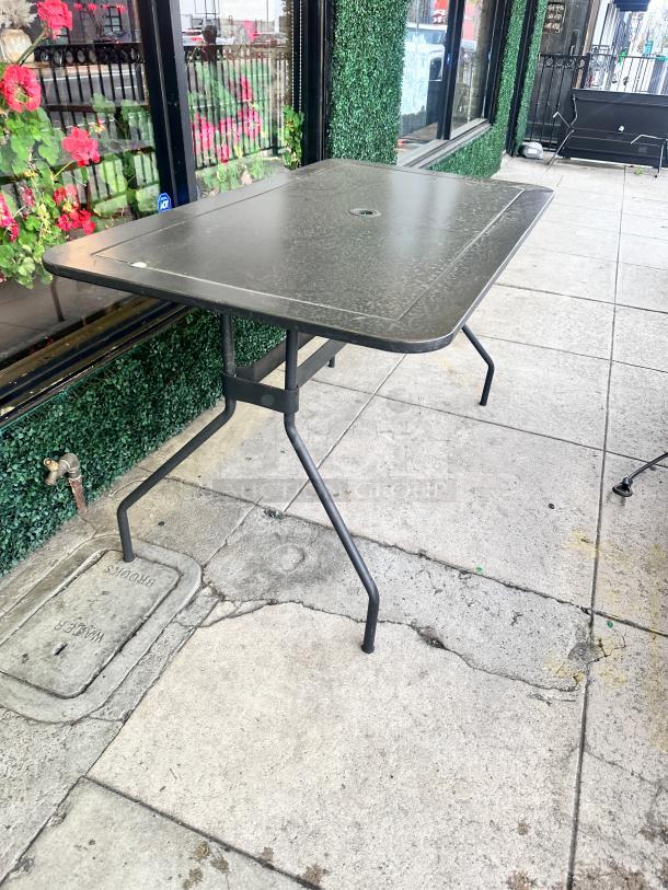 Metal Patio Table - Image 2 of 4