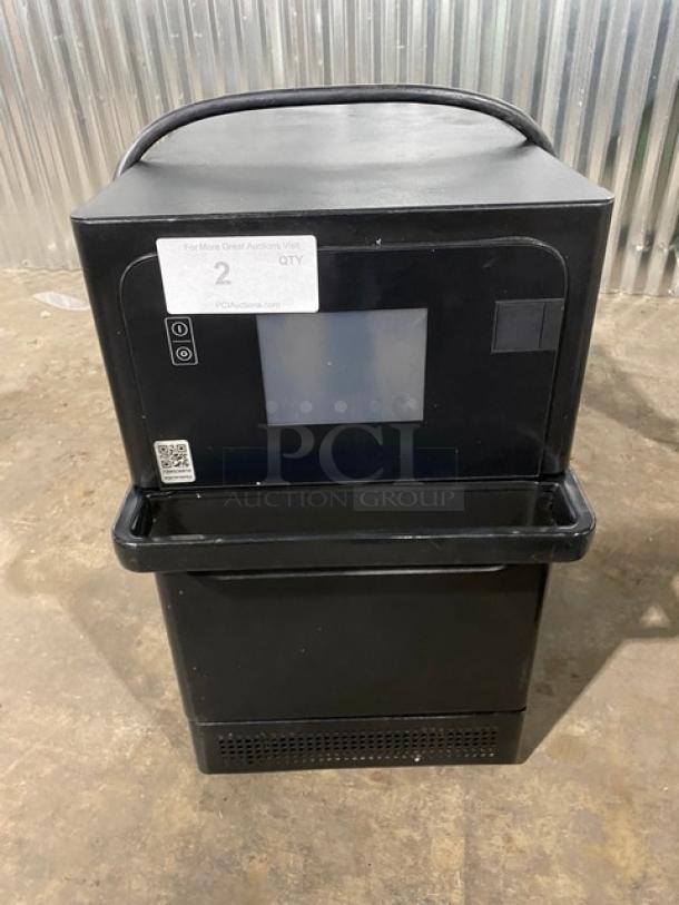 Late Model! 2021! MerryChef Commercial Black Electric Powered Countertop Rapid Cook Turbo Oven! Model: Eikon E2S SN: 2107213090300! 208/240V 1 Phase! - Image 1 of 8