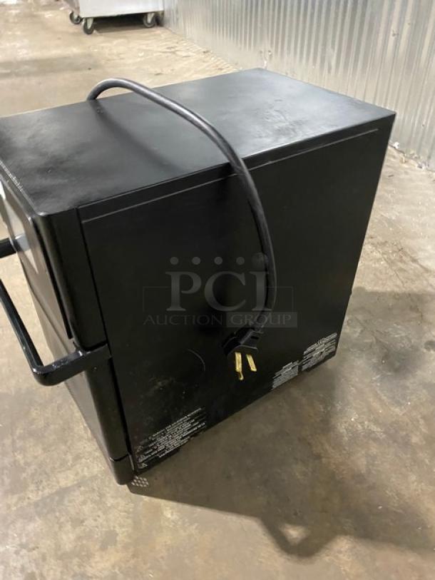 Late Model! 2021! MerryChef Commercial Black Electric Powered Countertop Rapid Cook Turbo Oven! Model: Eikon E2S SN: 2107213090300! 208/240V 1 Phase! - Image 2 of 8