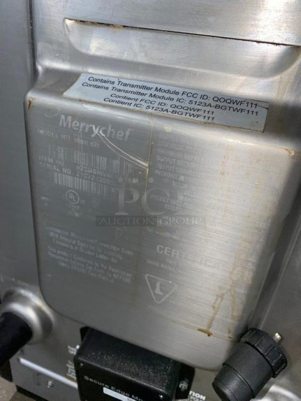 Late Model! 2021! MerryChef Commercial Black Electric Powered Countertop Rapid Cook Turbo Oven! Model: Eikon E2S SN: 2107213090300! 208/240V 1 Phase! - Image 5 of 8