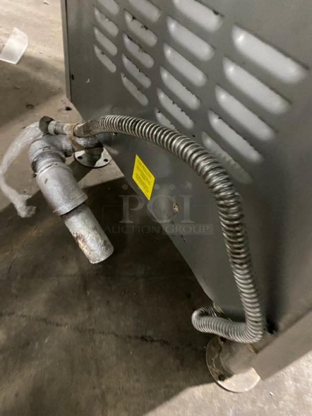 Cleveland Range Gemini Series Commercial Stainless Steel Natural Gas Powered 6 Pan Convection Steamer! With Upper & Lower Compartments! With Enclosed Pan Storage Underneath! With Built In Pan Holding Racks! Model: 24CGA6 SN: WC-69192-00F-01! On Legs! - Image 10 of 10