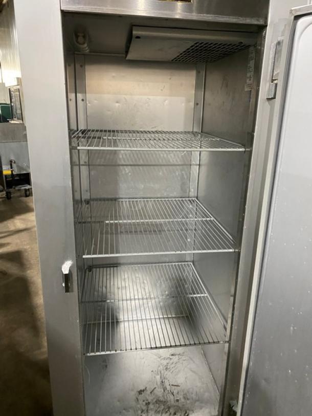 Traulsen Commercial Stainless Steel Solid Single Door Reach In Freezer! With Poly Coated Wire Racks! Model: G12010 SN: T93868D05! 115V 1 Phase! On Casters! - Image 5 of 7