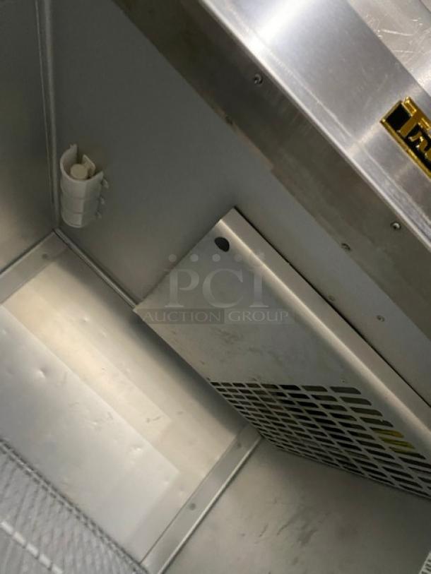 Traulsen Commercial Stainless Steel Solid Single Door Reach In Freezer! With Poly Coated Wire Racks! Model: G12010 SN: T93868D05! 115V 1 Phase! On Casters! - Image 6 of 7