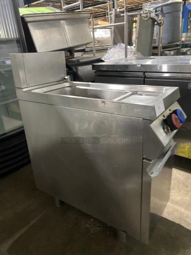 Rosito Bisani Commercial Stainless Steel Natural Gas Powered Single Chamber Pasta Cooker! With 12 Gallon Water Chamber! With Top-Mount Water Faucet! With Back Splash! Model: CPG1 SN: 1717.0175! On Legs! - Image 2 of 9