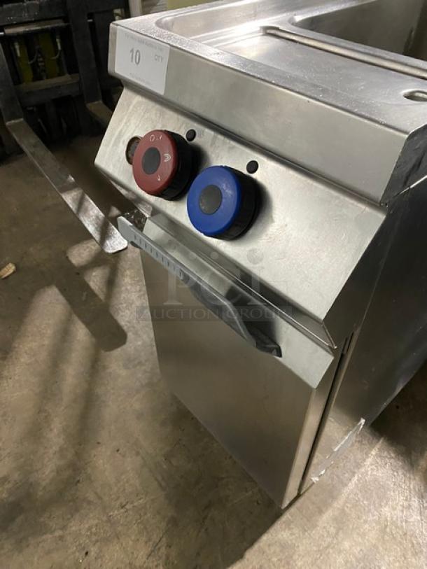 Rosito Bisani Commercial Stainless Steel Natural Gas Powered Single Chamber Pasta Cooker! With 12 Gallon Water Chamber! With Top-Mount Water Faucet! With Back Splash! Model: CPG1 SN: 1717.0175! On Legs! - Image 5 of 9