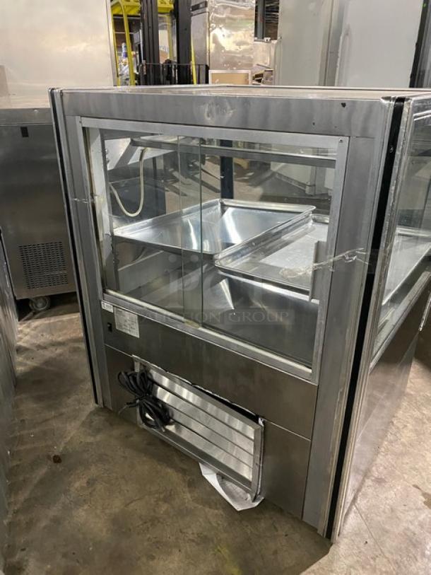 Leader Commercial Stainless Steel Straight Glass 36" Dry Bakery Display Case! With Rear Sliding Glass Doors! With Full Size Sheet Pans! Model: CBK36 D SN: PX08C0926! 115V! - Image 3 of 7