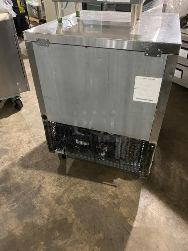 Atosa Commercial Stainless Steel Solid Single Door Undercounter Refrigerator! With Poly Coted Wire Rack! Model: MGF8401! On Casters! - Image 3 of 7