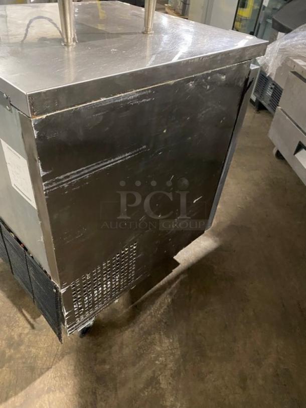 Atosa Commercial Stainless Steel Solid Single Door Undercounter Refrigerator! With Poly Coted Wire Rack! Model: MGF8401! On Casters! - Image 4 of 7