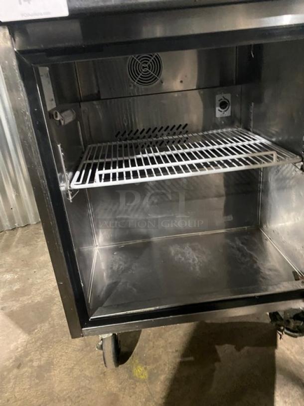 Atosa Commercial Stainless Steel Solid Single Door Undercounter Refrigerator! With Poly Coted Wire Rack! Model: MGF8401! On Casters! - Image 5 of 7