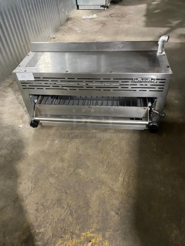 Imperial Commercial Stainless Steel Natural Gas Powered Overhead Salamander Broiler/Cheese Melter! - Image 1 of 7