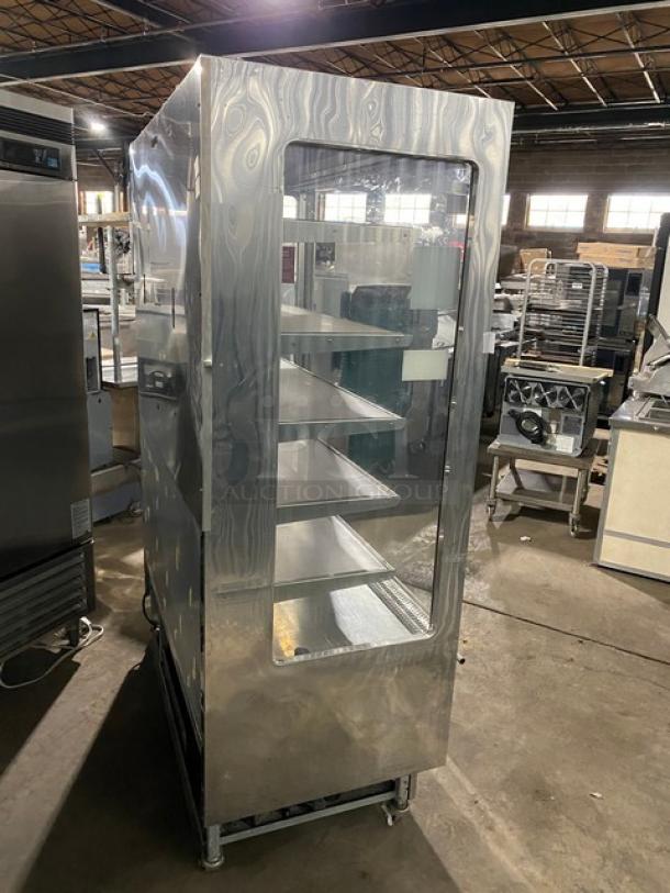 Langer Commercial Stainless Steel 6 Tier Refrigerated Open Grab-N-Go Merchandiser Display Showcase! With Adjustable Shelves! Model: Karlos 200 UL SN: 48219! 230V 1 Phase! On Casters! - Image 3 of 7