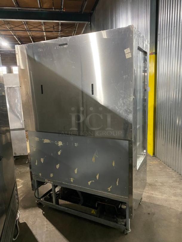 Langer Commercial Stainless Steel 6 Tier Refrigerated Open Grab-N-Go Merchandiser Display Showcase! With Adjustable Shelves! Model: Karlos 200 UL SN: 48219! 230V 1 Phase! On Casters! - Image 4 of 7