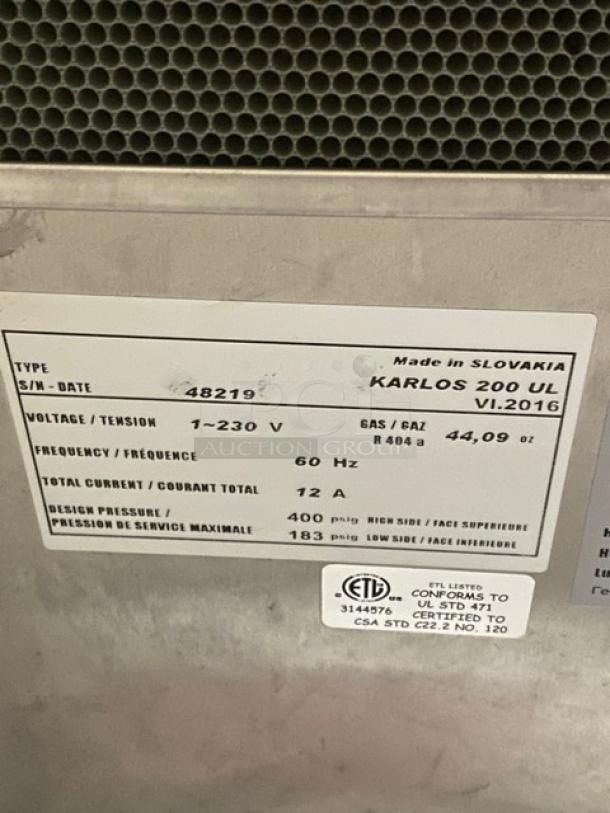 Langer Commercial Stainless Steel 6 Tier Refrigerated Open Grab-N-Go Merchandiser Display Showcase! With Adjustable Shelves! Model: Karlos 200 UL SN: 48219! 230V 1 Phase! On Casters! - Image 6 of 7