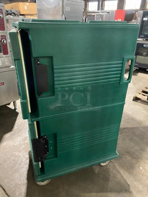 Cambro Commercial Kentucky Green Half Door Insulated Ultra Camcart Mobile Food Pan/Tray Carrier! With 24-Pan Capacity! On Casters! - Image 2 of 7