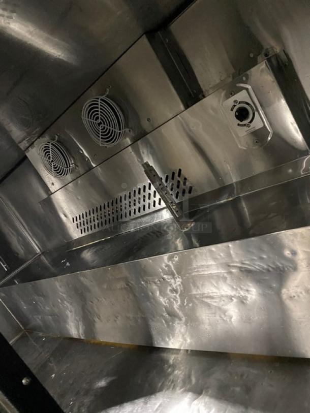 Migali Commercial Stainless Steel 3 Door Undercounter Worktop Refrigerator! With Back Splash & 72" Worktop! Model: C-U72R SN: C-U72R15032092004! 115V 1 Phase! On Casters! - Image 6 of 9