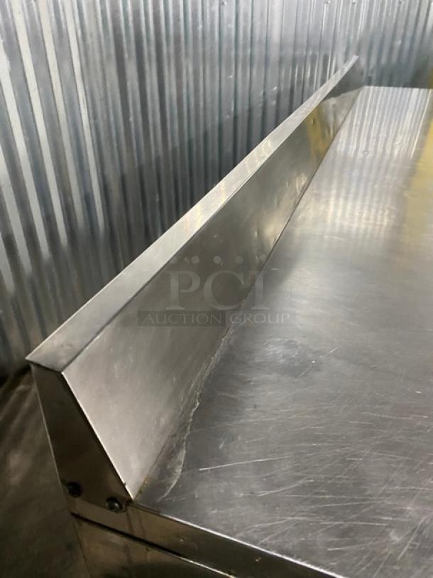 Migali Commercial Stainless Steel 3 Door Undercounter Worktop Refrigerator! With Back Splash & 72" Worktop! Model: C-U72R SN: C-U72R15032092004! 115V 1 Phase! On Casters! - Image 8 of 9