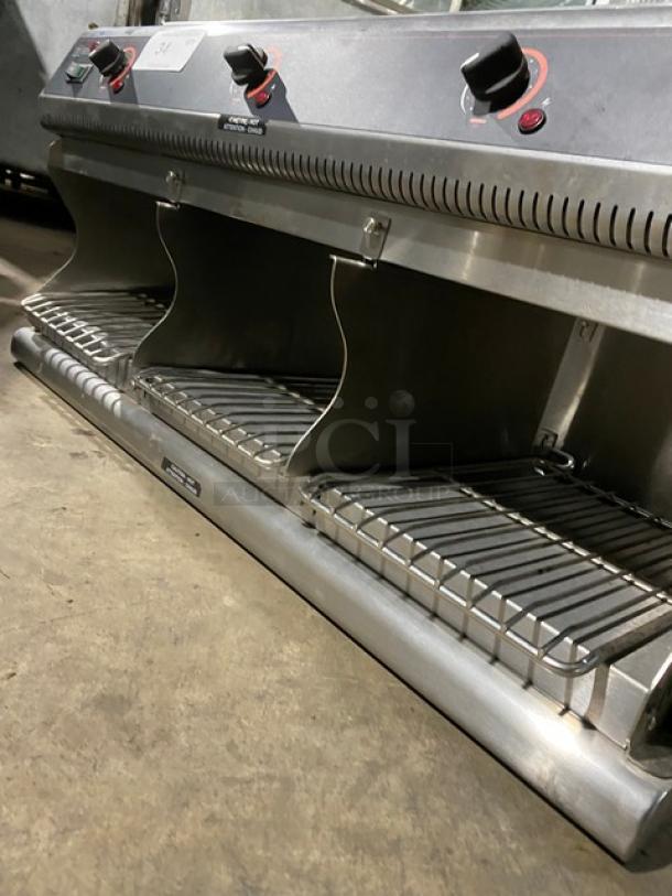 Hatco Thermo-Finisher Series Commercial Stainless Steel Electric Powered Wall Mounted 3-Bay Salamander Broiler/Cheese Melter! With Individual Controls! With Removable Dividers! Model: TFWM36-3900! 240V! - Image 5 of 9