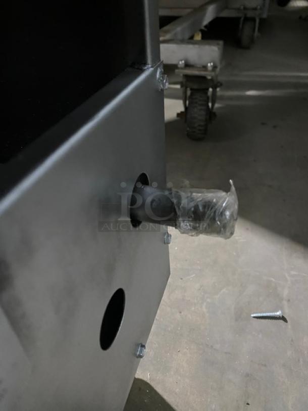 American Range Commercial Stainless Steel Natural Gas Powered Deep Fat Fryer! With Back Splash & Basket Hanger! With Frying Baskets! On Legs! - Image 9 of 9