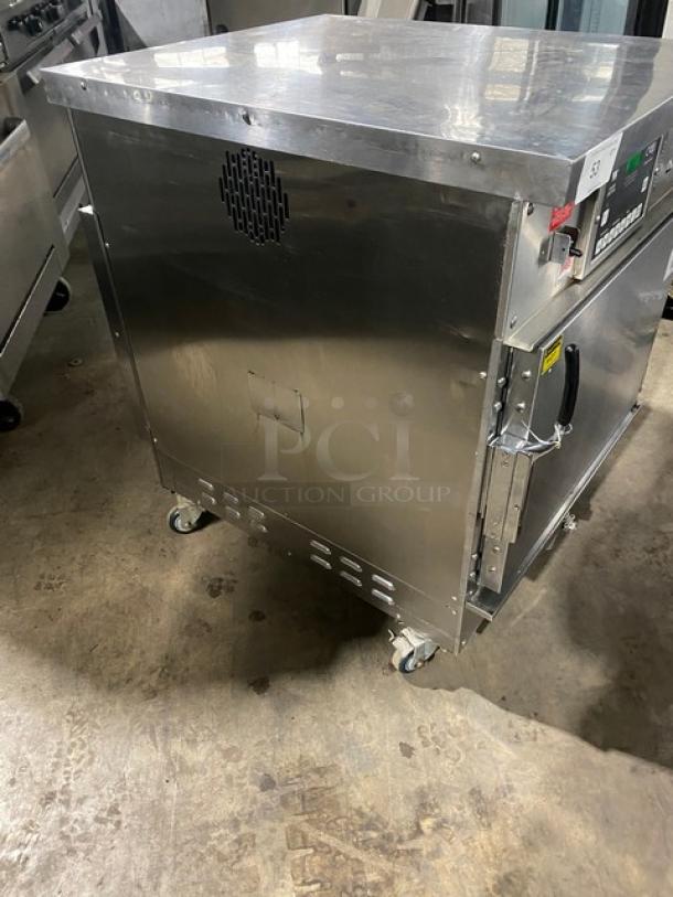 Winston Cvap Silver Edition Commercial Stainless Steel Electric Powered Half Size Undercounter Cook-N-Hold Oven! With Built In Pan Racks! Model: CAC507GR SN: 20170727-0001! 208V 1 Phase! On Casters! - Image 4 of 9