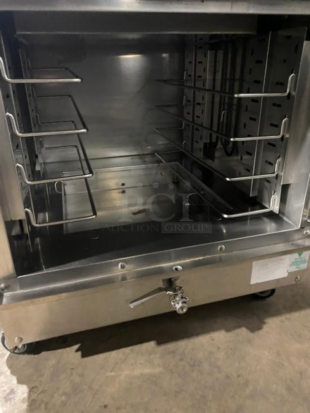 Winston Cvap Silver Edition Commercial Stainless Steel Electric Powered Half Size Undercounter Cook-N-Hold Oven! With Built In Pan Racks! Model: CAC507GR SN: 20170727-0001! 208V 1 Phase! On Casters! - Image 5 of 9