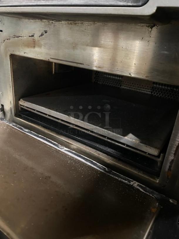 TurboChef Commercial Stainless Steel Electric Powered High Speed Countertop Rapid Cook Oven! With Cook Stone! Model: ENCORE 2 SN: ENC2TD00763! 208-240V 1 Phase! On Single Shelf Equipment Cart With Casters! - Image 6 of 8