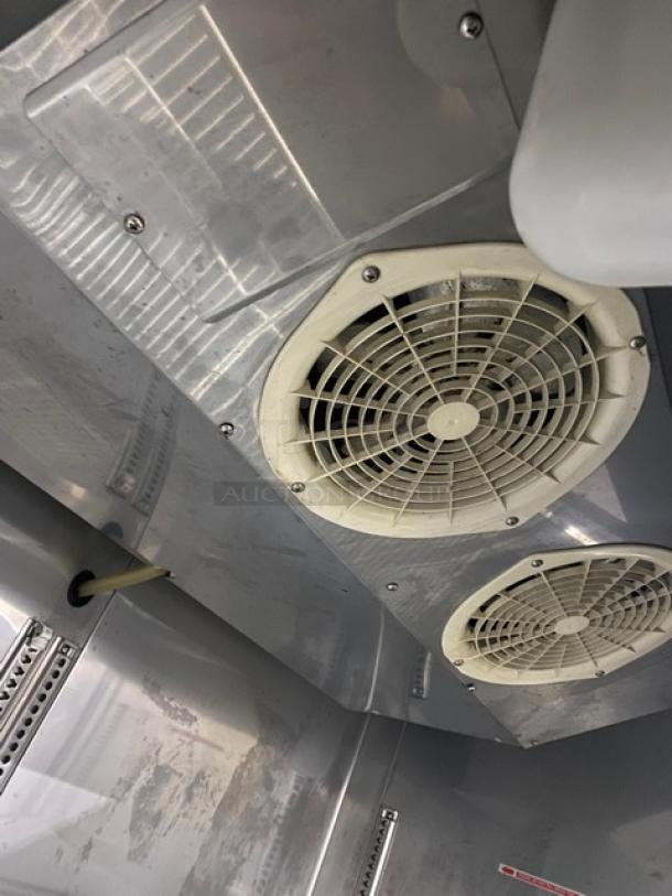 Master-Bilt Commercial Stainless Steel Solid 2 Door Reach In Refrigerator! With Poly Coated Wire Racks! Model: CCR-49DR SN: IT101411! 115V 1 Phase! On Casters! - Image 7 of 10