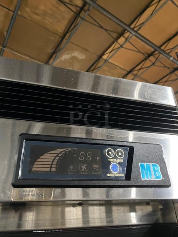 Master-Bilt Commercial Stainless Steel Solid 2 Door Reach In Refrigerator! With Poly Coated Wire Racks! Model: CCR-49DR SN: IT101411! 115V 1 Phase! On Casters! - Image 9 of 10