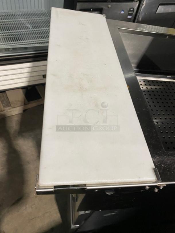 Delfield Commercial Stainless Steel 2 Drawer Refrigerated Mega Top Salad/Sandwich Prep Table! With Removable Cutting Board! Model: 18MC32P-BI SN: 2112820102419! 115V 1 Phase! On casters! - Image 7 of 9