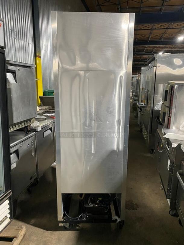 True Commercial Stainless Steel Solid Single Door Reach In Freezer! Energy Star Certified! With Poly Coated Wire Rack! Model: T-23F SN: 7696435! 115V 1 Phase! On Casters! - Image 2 of 9