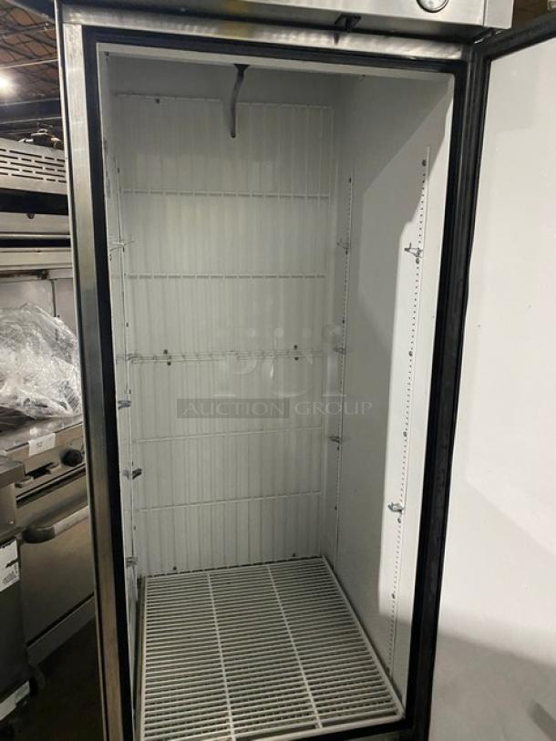 True Commercial Stainless Steel Solid Single Door Reach In Freezer! Energy Star Certified! With Poly Coated Wire Rack! Model: T-23F SN: 7696435! 115V 1 Phase! On Casters! - Image 5 of 9