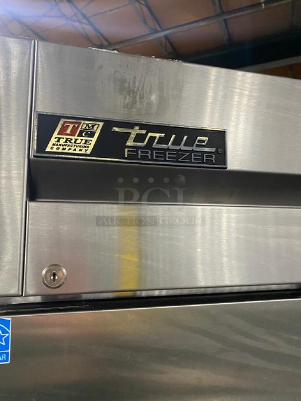 True Commercial Stainless Steel Solid Single Door Reach In Freezer! Energy Star Certified! With Poly Coated Wire Rack! Model: T-23F SN: 7696435! 115V 1 Phase! On Casters! - Image 8 of 9