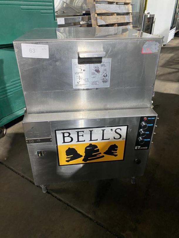 American Dish Service ET-Series Commercial Stainless Steel Undercounter Dishwashing Machine! With Full Size Cup Rack! Model: ET-A-M SN: 26014! 120V! On Legs! - Image 1 of 9