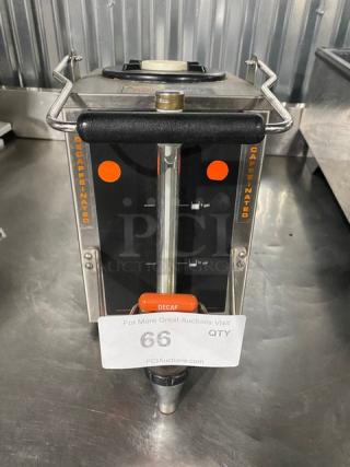 Bunn Commercial Stainless Steel Decaffeinated Style Portable 1.5 Gal. Safety-Fresh Coffee Server! With Easy Carry Top Handle!