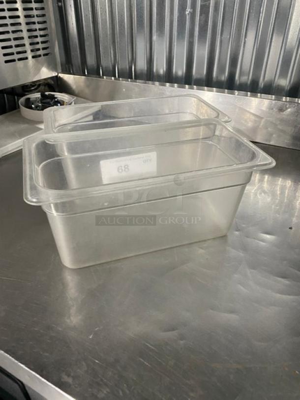 Lot Of Commercial Clear Polycarbonate Food Pans! All One Money! - Image 4 of 4