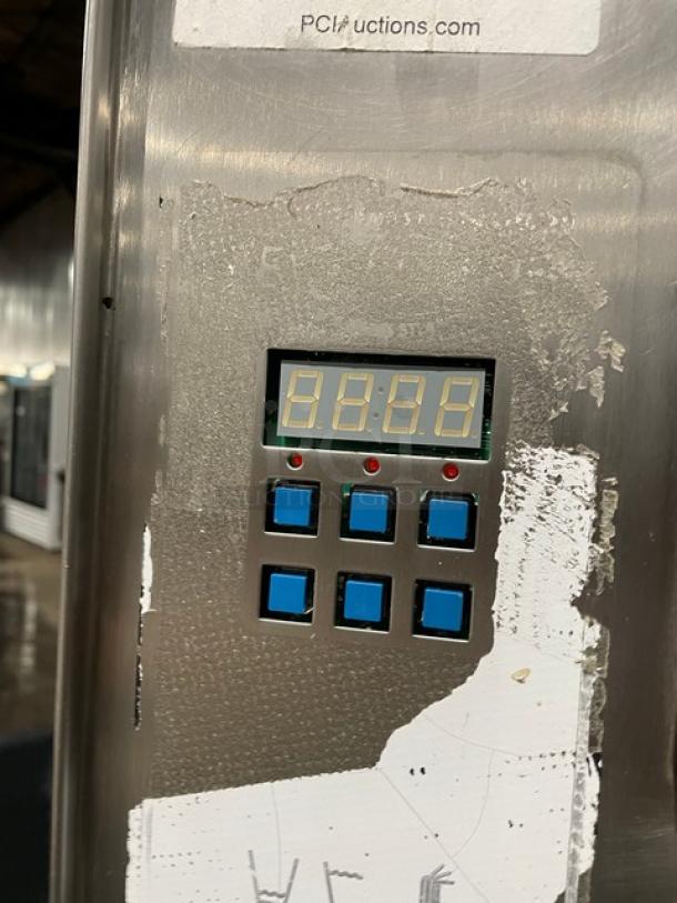 AccuTemp Evolution Series Commercial Stainless Steel Electric Powered 12 Pan Double Stacked Convection Steamer! Energy Star Certified! With Built In Pan Holding Racks! Model: E64803D14000200 SN: 48405! 440/480V 3 Phase! On Single Shelf Equipment Stand! - Image 8 of 11