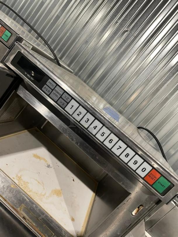 Panasonic Commercial Stainless Steel Electric Powered Countertop Heavy Duty Microwave Oven! With Programable Touch Controls! Model: NE-1757R SN: 6A55170313! 208V 1 Phase! On Legs! - Image 7 of 8