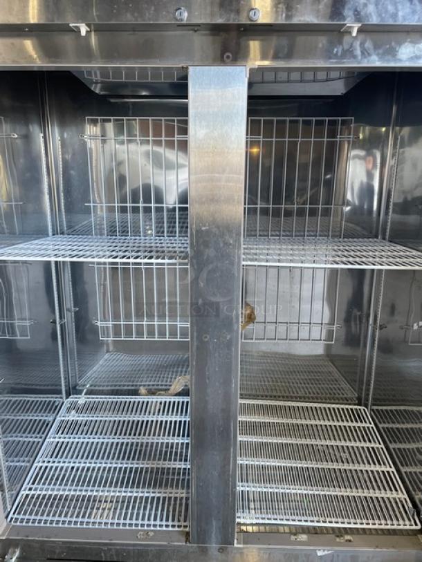 Master-Bilt Fusion Series Commercial Stainless Steel Solid 2 Door Reach In Freezer! Energy Star Certified! With Poly Coated Wire Racks! Model: F49-S SN: F49S-15030052! 115V 1 Phase! - Image 5 of 9