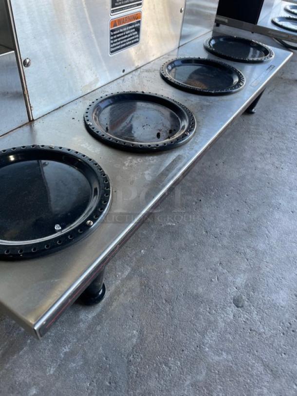 Bunn AXIOM Series Commercial Stainless Steel Countertop Coffee Brewer! With 6 Warmer Plates! With Digital Brewer Controls & Hot Water Dispenser! With Brew Baskets! Model: AXIOM 0/6 TWIN SN: AXTN031513! 120/208-240V 1 Phase! On Legs! - Image 5 of 7