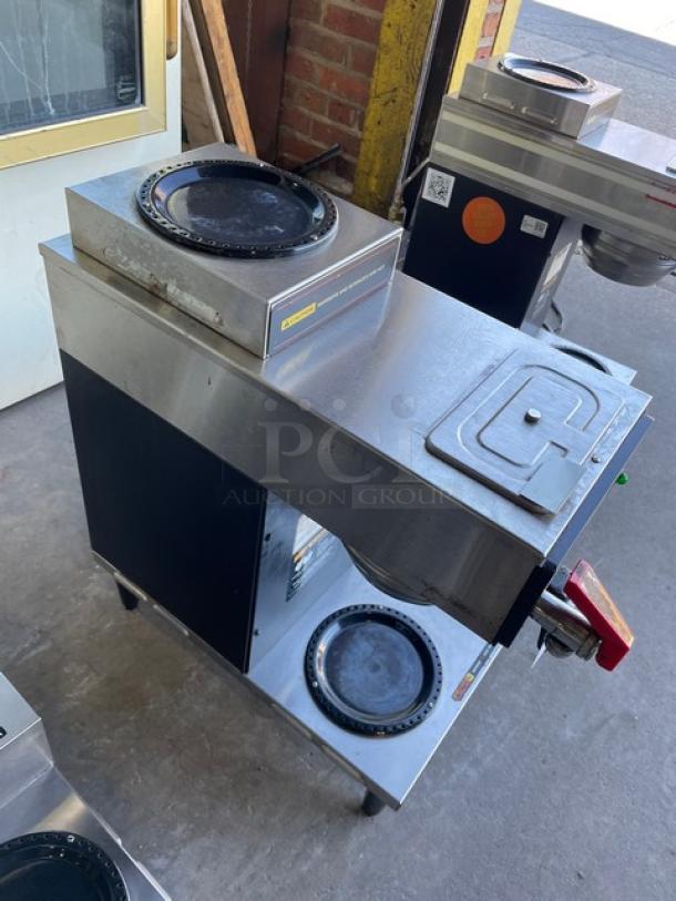 Bunn CW Series Commercial Stainless Steel Countertop Coffee Brewer! With 4 Warmer Plates! With Hot Water Dispenser & Brew Basket! Model: CWTF35-4W! 120/240V 1 Phase! On Legs! - Image 3 of 8