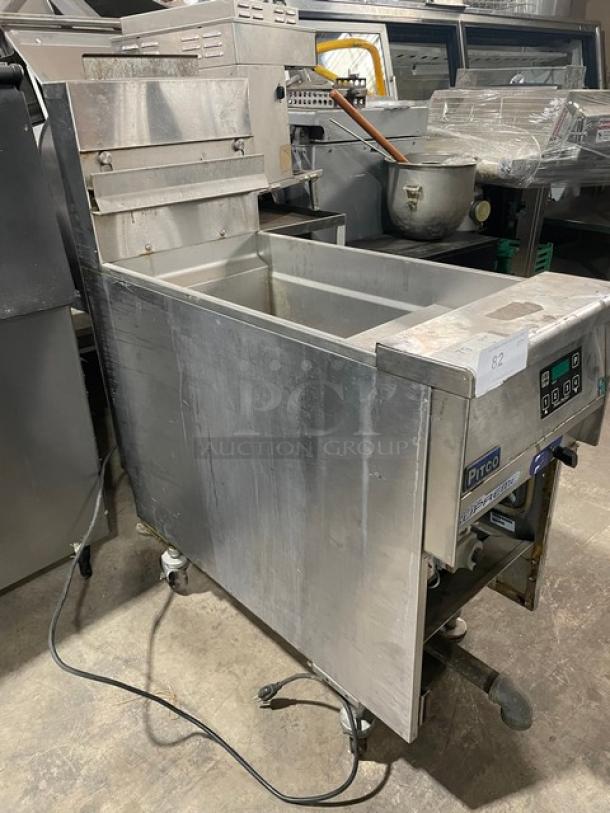 Pitco Solstice Supreme Series Commercial Stainless Steel Natural Gas Powered 12 Gal. Pasta Cooker/Rethermalizer! With Back Splash! With Digital Touch Controls! Model: SSPG14 SN: G15GC056302! On Casters! - Image 2 of 12