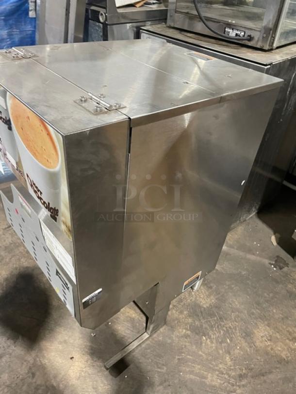 Bunn Dunkin Donuts Style Commercial Stainless Steel Electric Powered Countertop 5-Flavor Hot Chocolate/Cappuccino Hot Beverage Machine! With Hot Water Dispenser! With Digital Controls! Model: IMIX-5 SN: IMIX845617! 120/208-240V 1 Phase! On Legs! - Image 2 of 8