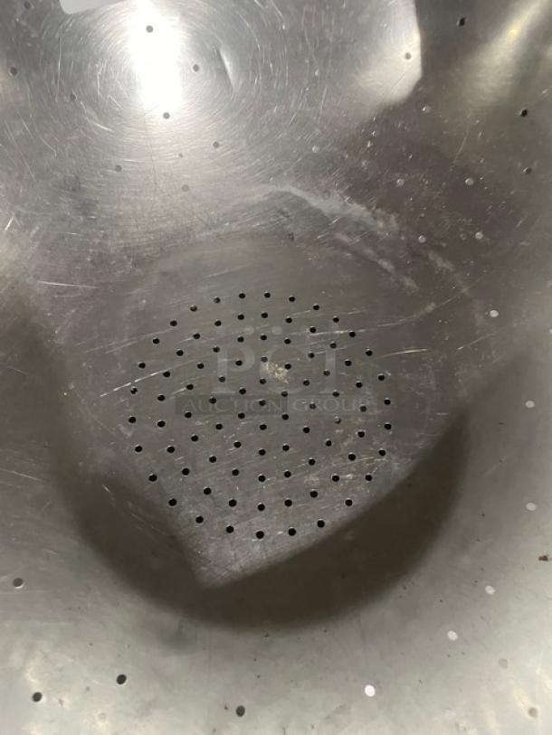 Commercial Stainless Steel Perforated Strainer! With Handles! - Image 3 of 4