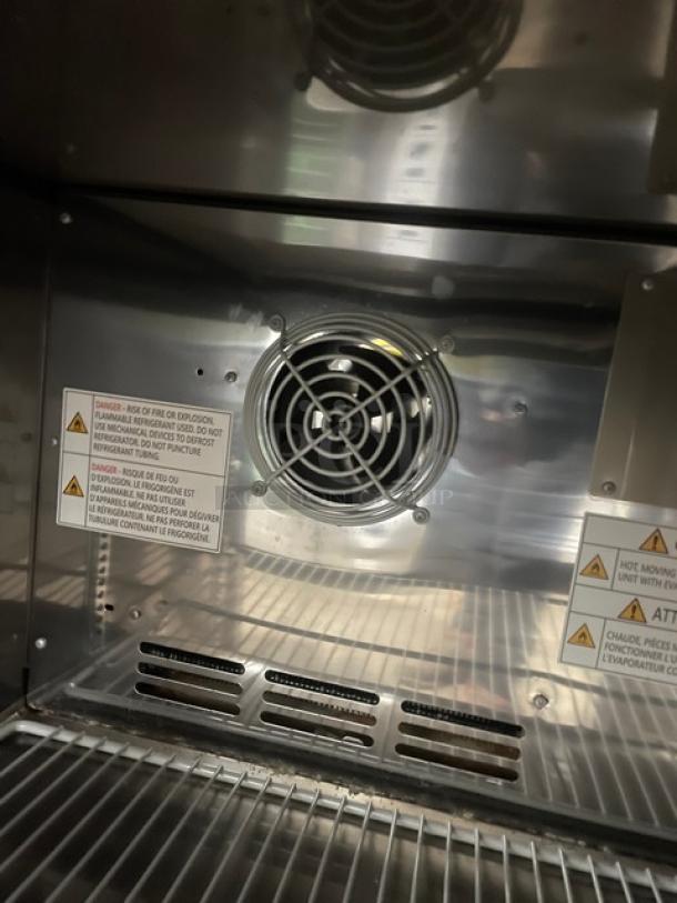 Turbo-Air Commercial Stainless Steel Undercounter Refrigerator! With Poly Coated Wire Rack! Model: MUR-28-N-711S SN: H2K9U2RD4320! 115V! On Legs! - Image 6 of 8