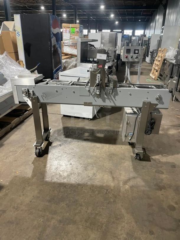 Form Plastics Commercial Stainless Steel Floor Model Automatic Tray Kiss/Seal Machine! Model: AL-300X SN: 3X1103001! 120V 1 Phase! On Casters! - Image 1 of 10