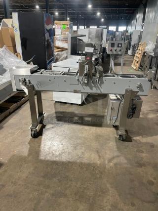 Form Plastics Commercial Stainless Steel Floor Model Automatic Tray Kiss/Seal Machine! Model: AL-300X SN: 3X1103001! 120V 1 Phase! On Casters!